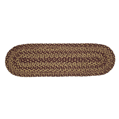 Tapis d'escalier rouge / brun Allerton