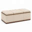  Table basse beige avec tabourets de rangement gigognes (ensemble de 3), ensemble de table de cocktail repose-pieds pour le salon, L 47,2 po x l 23,6 po x H 17,7 po