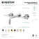 Kingston Brass Manhattan Two-Handle 3-Hole Wall Mount Bathroom Faucet