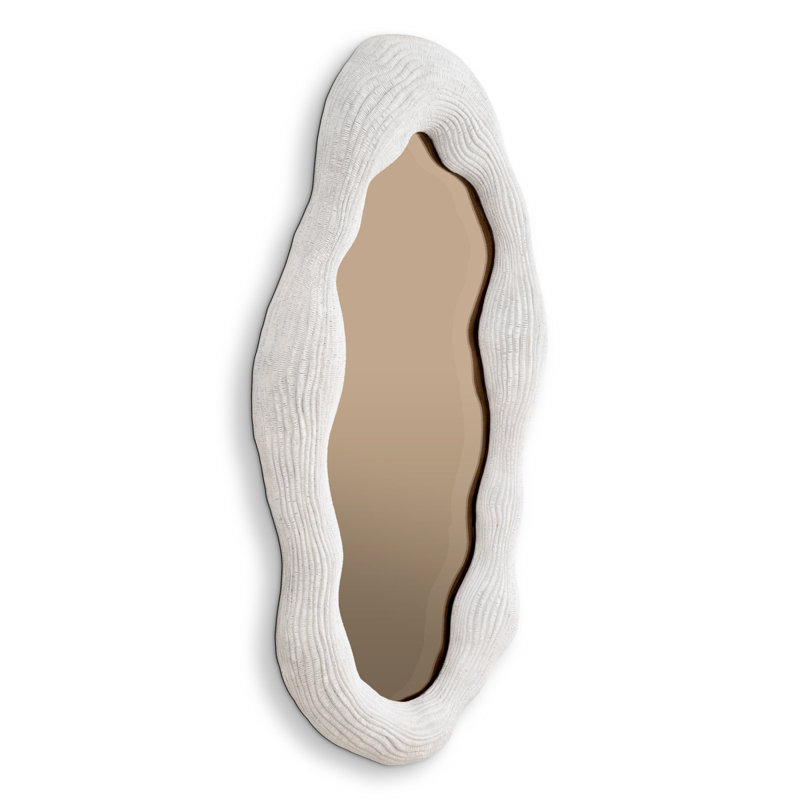 Genta Asymmetrical Fiber Resin Wall Mirror