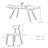 Solid wood sintered stone dining table set-105508268