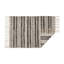 TAPIS CHENILLE DOODLE LINES - NOIR - 2 X 3 PI