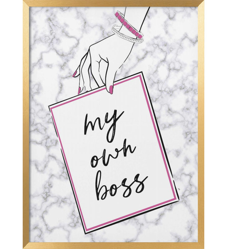 Pop Art & Retro "My Boss" Framed Print Wall Art, 20" H x 16" W