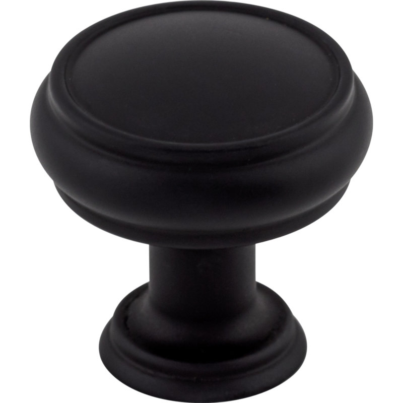 Serene Eden 1 3/16" Diameter Mushroom Knob, Flat Black
