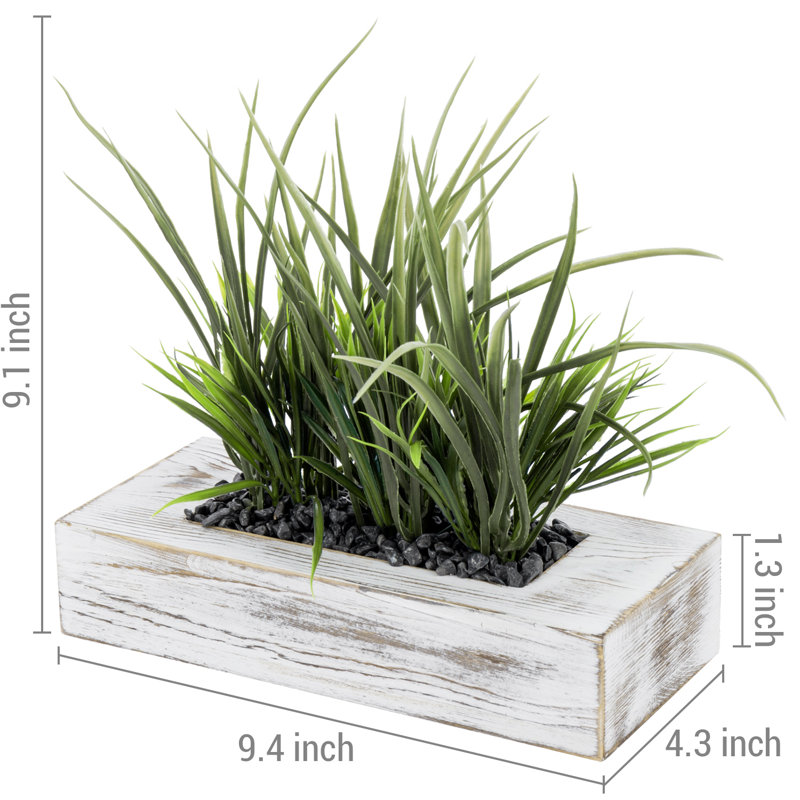 3 - Pieces Artificial Grass in Pot set