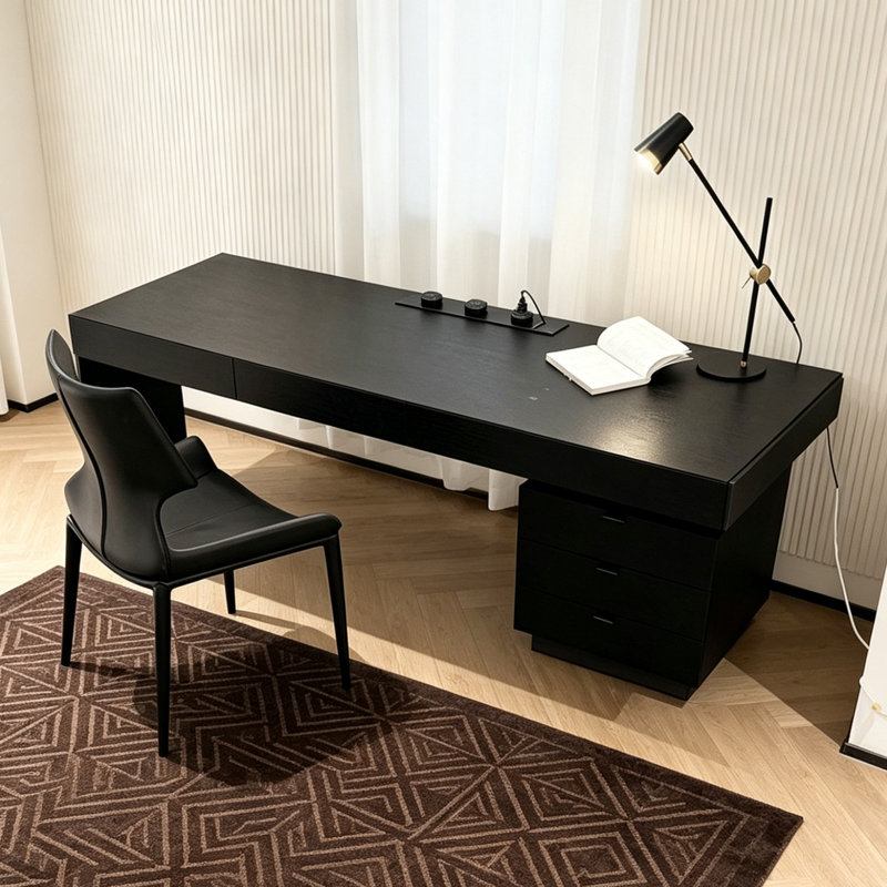 Bureau italien minimaliste, H 29,53 po x l 70,87 po x P 27,56 po