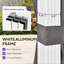 Pavillon de jardin à toit double 12 pi x 16 pi à toit rigide en mauve avec rideau et filet pour patio, jardin et cour arrière mauve-134058660