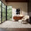 Harlow Abstract Spots Beige/ Black Area Rug