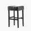 Ensemble de tabourets de bar en cuir reconstitué sans dossier, idéal pour les bars, les comptoirs de cuisine et les tables hautes, offrant confort et style