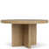 Davie Round Table And Cream Armchairs Dining Set