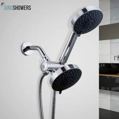 Juno Dual Shower Head With Handheld Shower Set