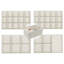Ensemble de 4 plateaux de rangement empilables, organisateur de boucles d'oreille en velours, présentoir de rangement de présentoir à bijoux, beige-1728963834
