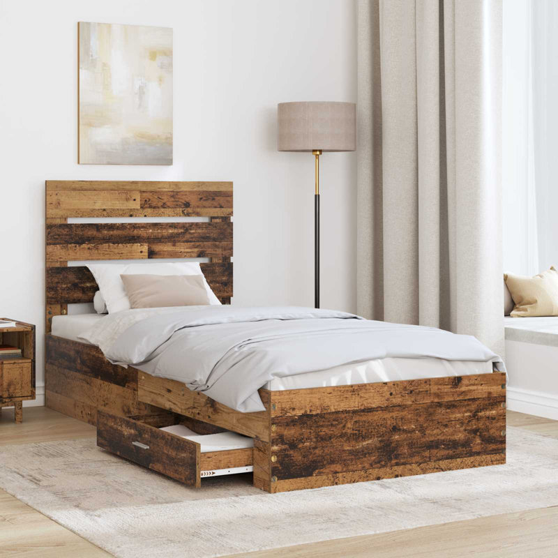 Bed, Old Wood, Single (3')