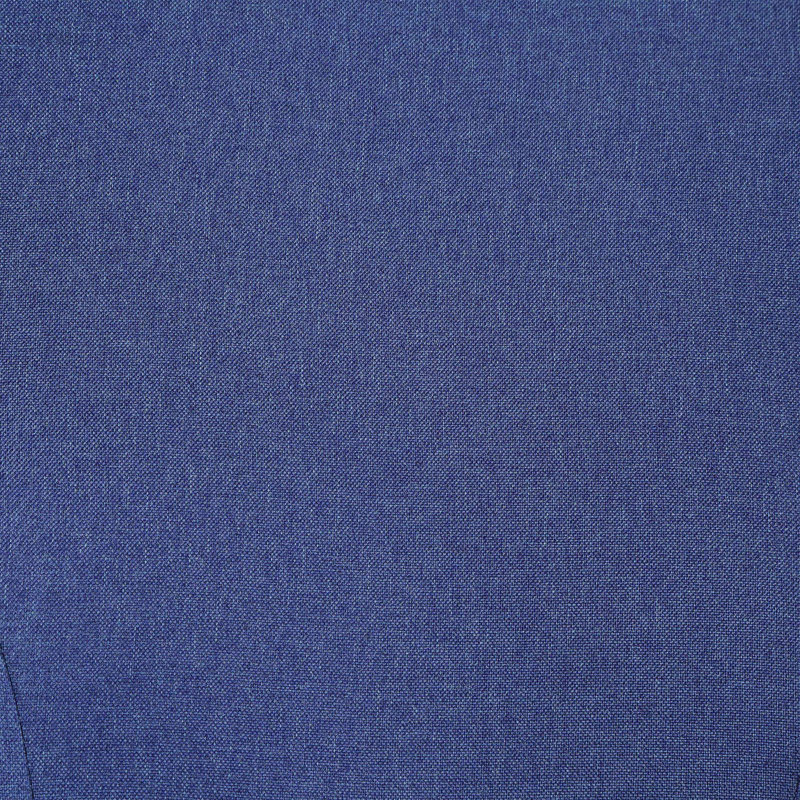 Chaise d'appoint rembourrée en tissu Elijah, Bleu