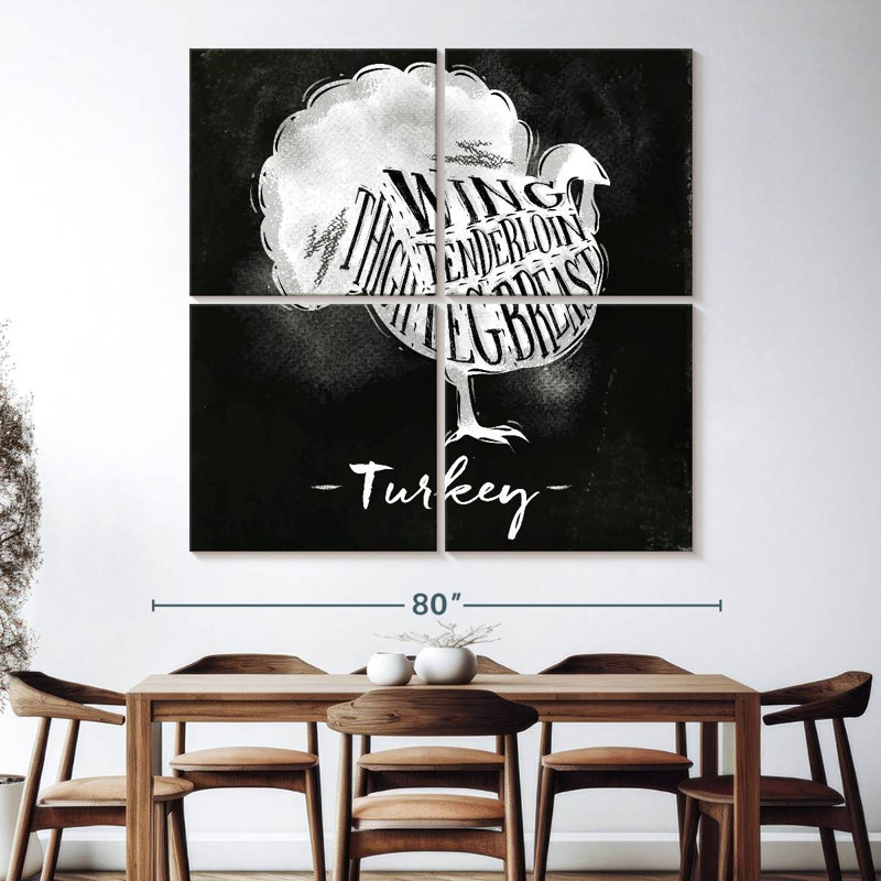 Brampt Turkey Cuts, 74" H x 74" W