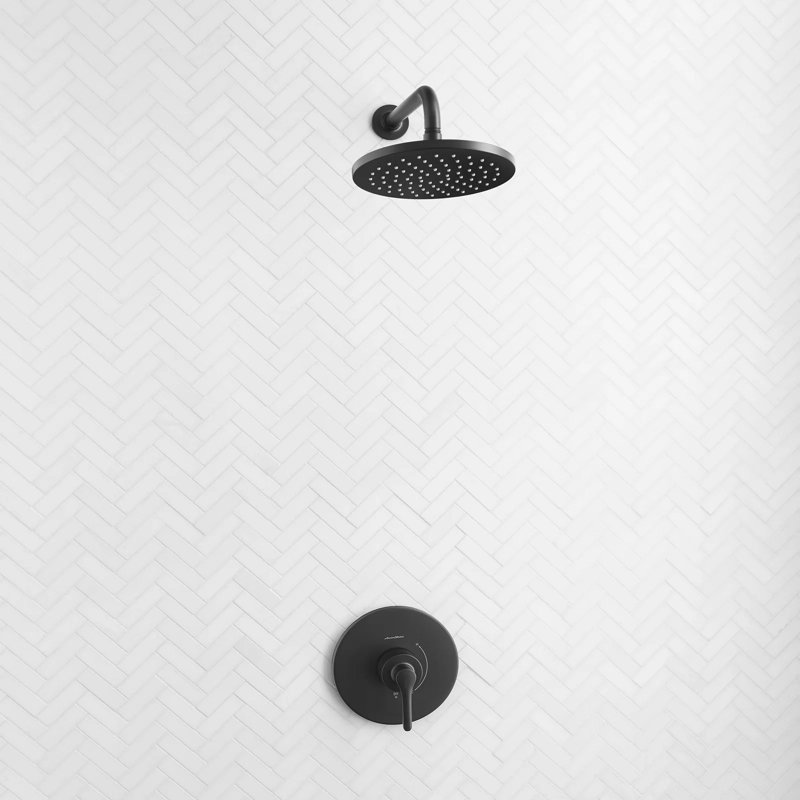 Robinet de douche thermostatique Studio S, Noir mat