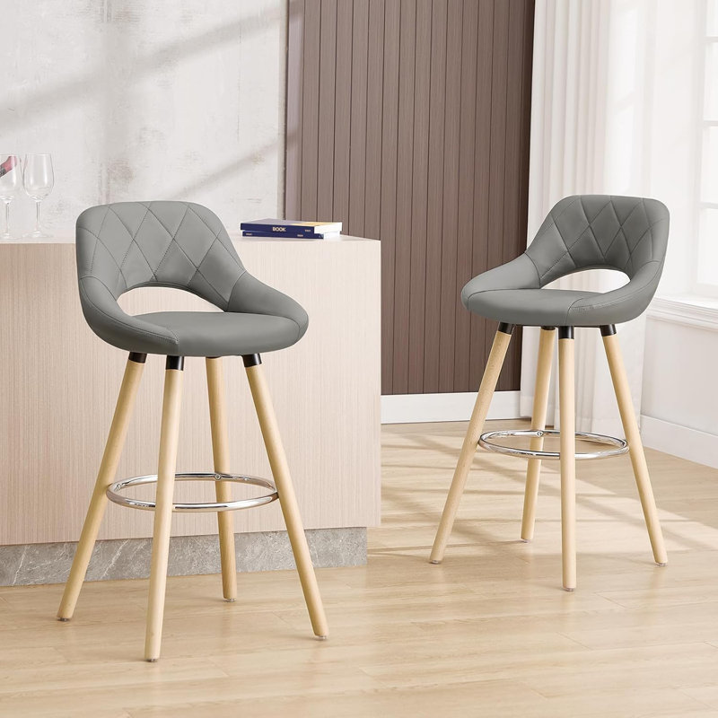Thierry 68cm Bar Stool, Grey