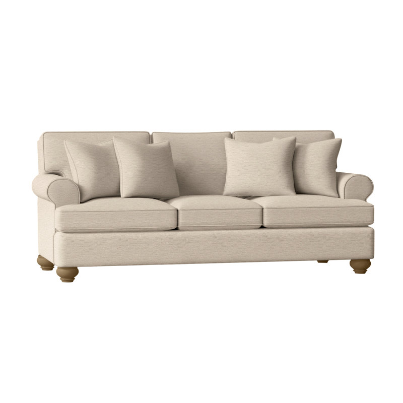 Artisan Landing Upholstered 86'' Sofa, Sunweather, Oatmeal Crypton Performance; 0822-74