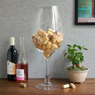 Wednesday 750mL Flat Bottom Wine Decanter with Walnut base and Pull Cork