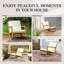 Chaise berçante d'extérieur Louis Acacia-1356526049