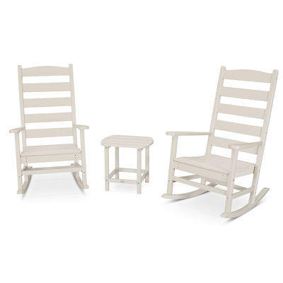 Ensemble de chaises berçantes 3 pièces POLYWOOD