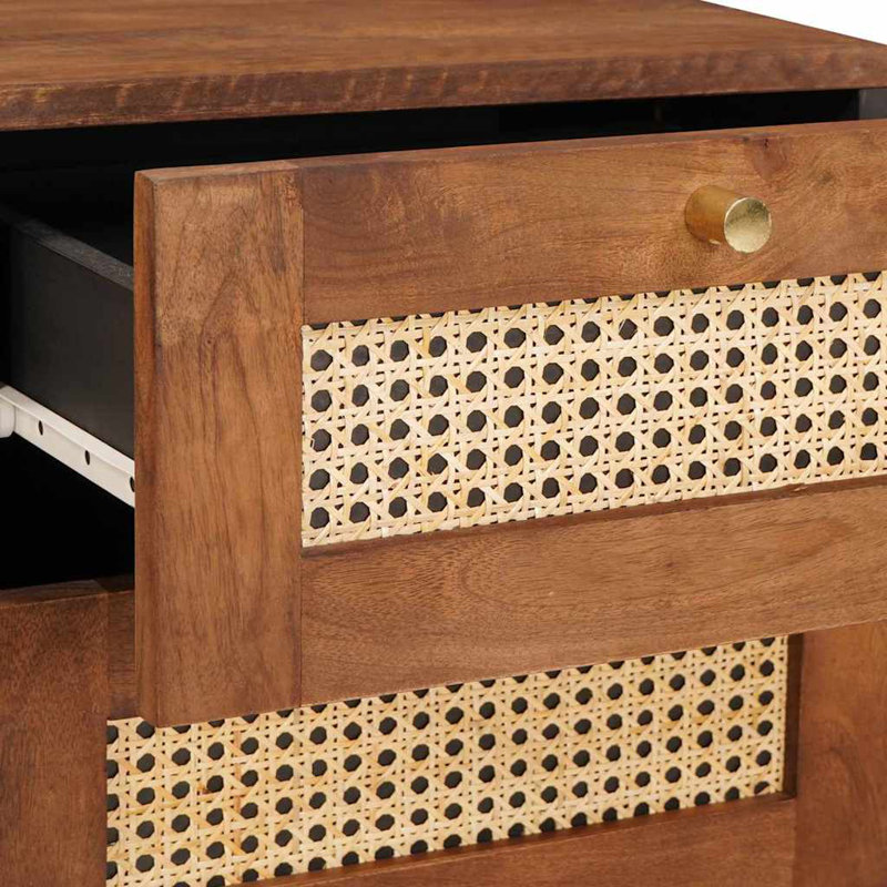 40cm W Solid Wood Bedside Table