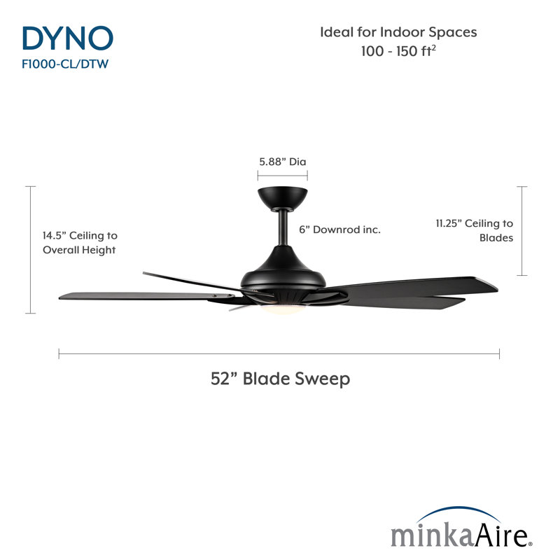 Dyno 52" Led Ceiling Fan