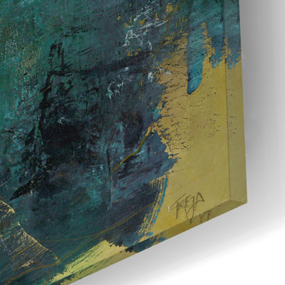 Art mural en verre Wrought Studio «Arctic Green Variation» par Incado