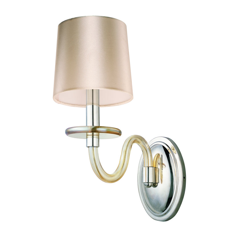 Lampe murale bougie 1 lumières Lennon, Cognac, Cognac