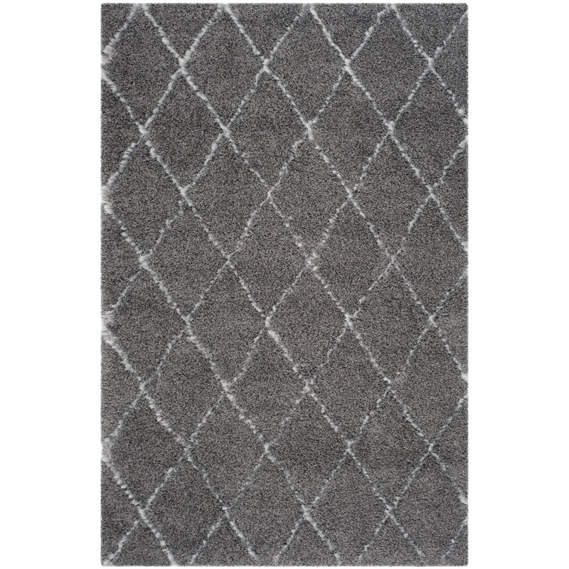 Sg-Msg-Moroccan Shag Performance Geometric Rug, Rectangle 5'1" x 7'6"