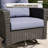 Lark Manor™ 6 Piece Wicker Patio Furniture Set, Classis Outdoor Conversation 360 Degree Swivel Chairs Set with Coffee Table-2075389069-2075389058