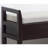 Shoe Bench With Beige Upholstery And Shelf Storage Options