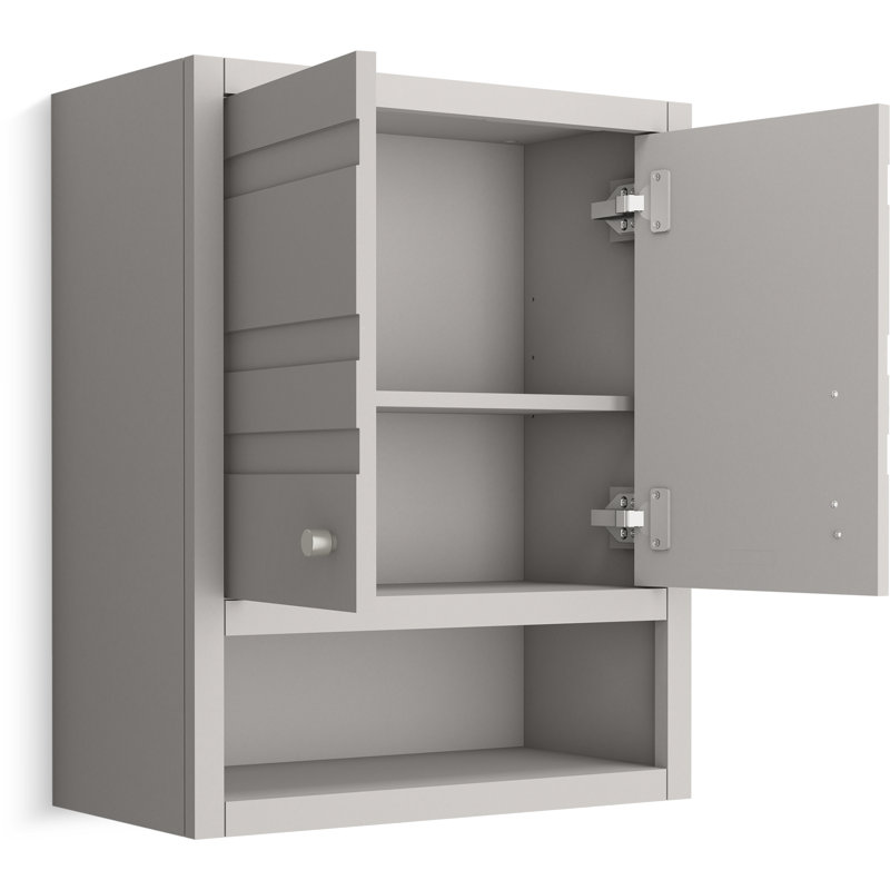 Helst 28-In X 24-In Wall Cabinet, Mohair Gray