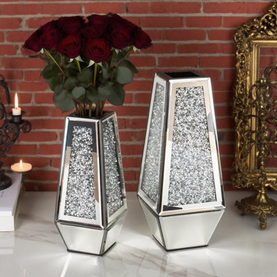 Broken Diamond Mirror Vase