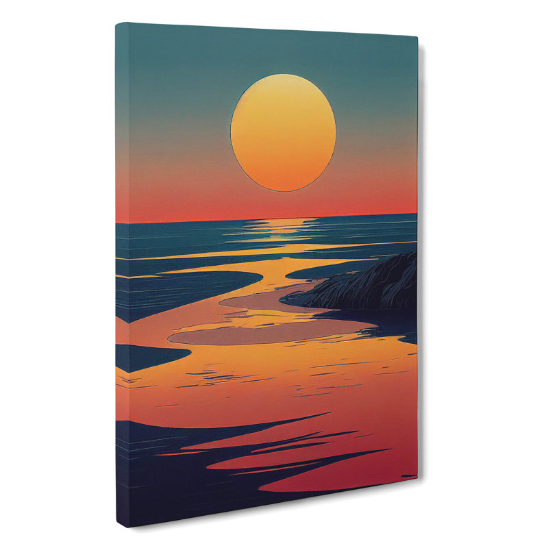 Masterful Sunset - Wrapped Canvas Print, 76cm H x 50cm W x 3cm D