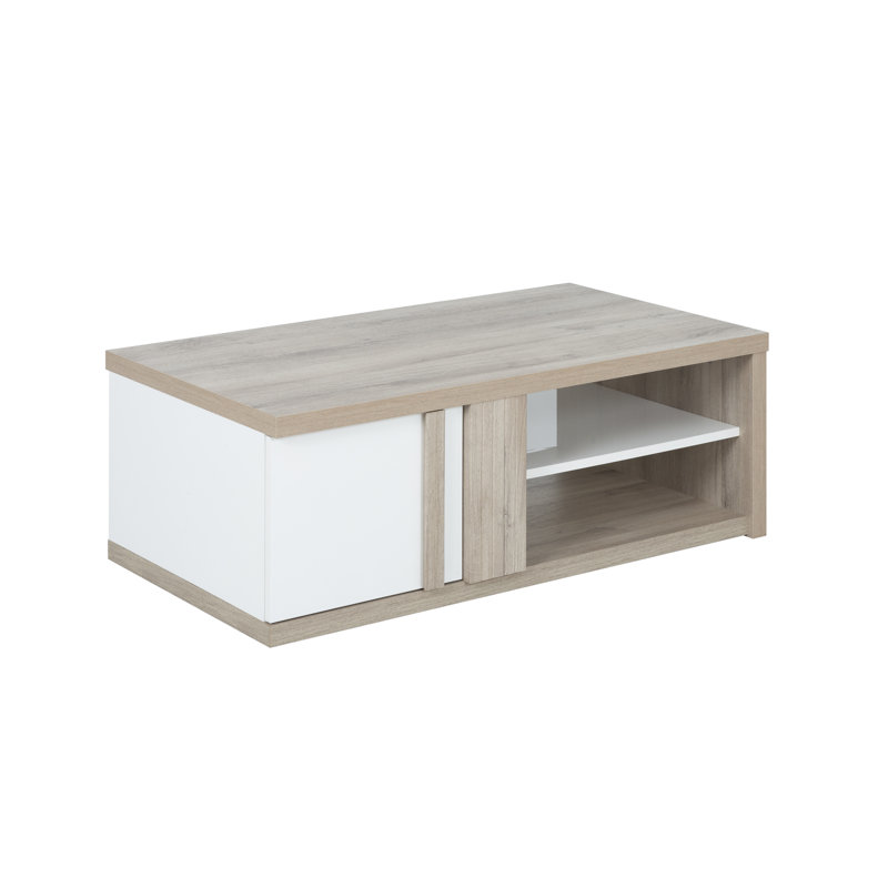 Aletta Pedestal Coffee Table with Storage