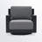 Aden Aluminum Outdoor Swivel Chair-249888137