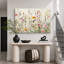 «Vibrant Wildflower», «Bright Daisy Floral Field Images, Spring French Country Living Room Artwork», impression sur toile encadrée-99543087-100095188-119461013