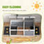 Tortoise Enclosure with Run Lamp Holder Pull-Out Trays Hideaway
