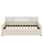 Lit plateforme simple tapissier avec tiroirs-359215002