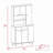Della 90 Kitchen Pantry, One Drawer, Multiple Cabinets, Two Open Shelvess