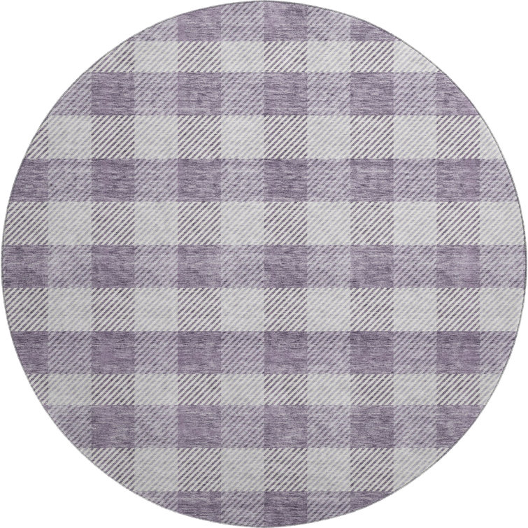 Premium Machine Washable Prisco Lavender Rug