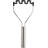 Tovolo Silicone Potato Masher with Stainless Steel Handle for Potatoes and Avocados, Charcoal