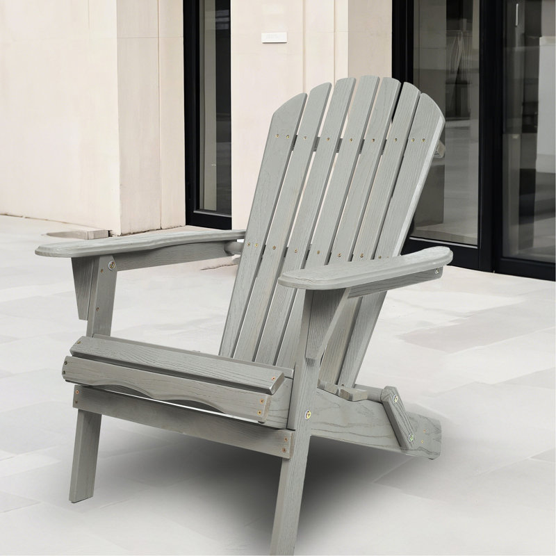 Cour arrière extérieure grise - pliante avec gaufrage de chaise design, Gris