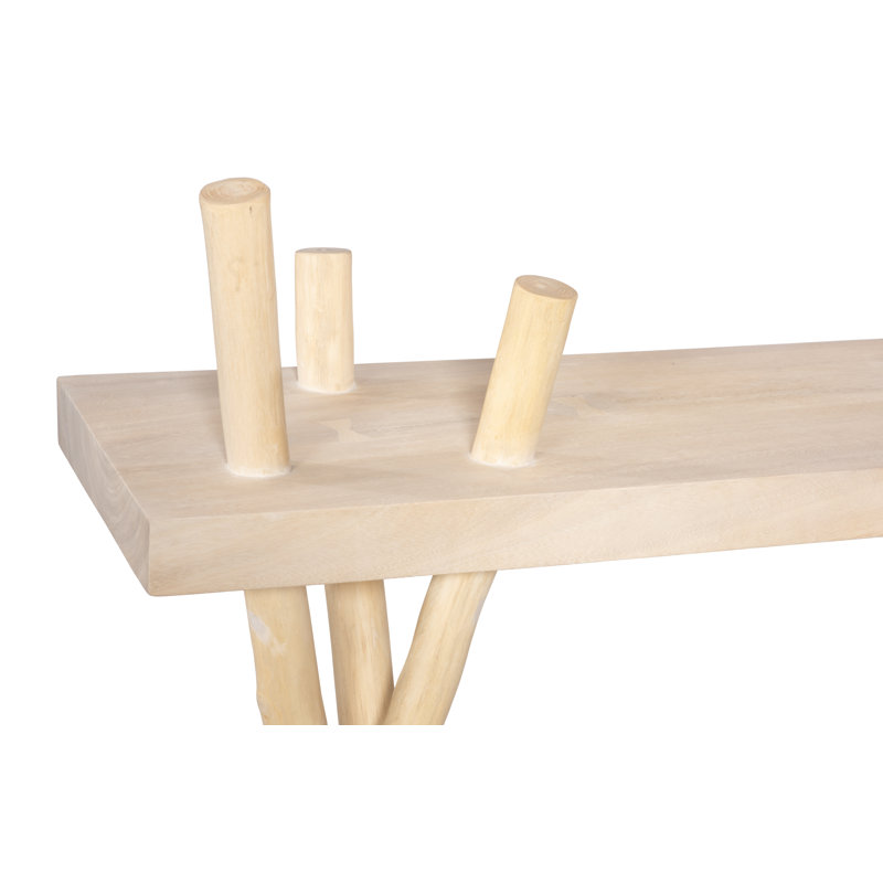 Branch Waterfall Console Table in Bleached