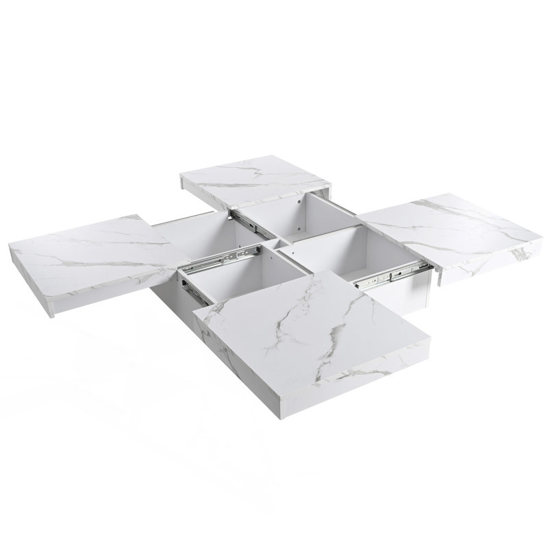 Square Coffee Table With Sliding Top