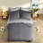 Durable 3-piece Polyester Bedding Sets, Queen Size With Modern Stripes