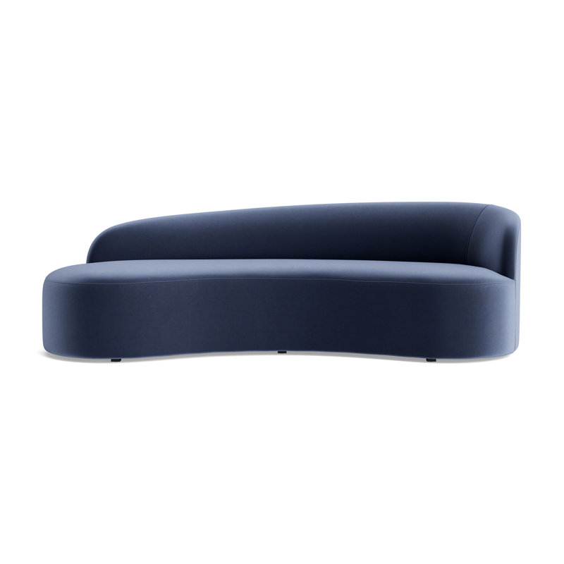 Sofia Right Arm Sofa, Performance Velvet - Indigo