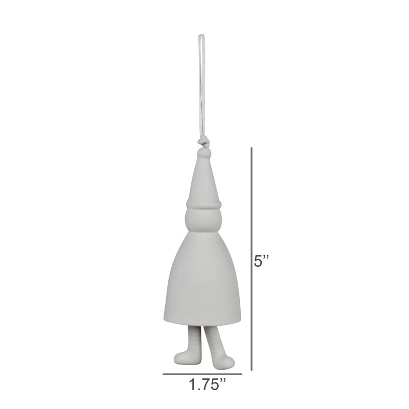 Ornement gnome, porcelaine