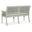 Banc rembourré en mélange de polyester Charleston